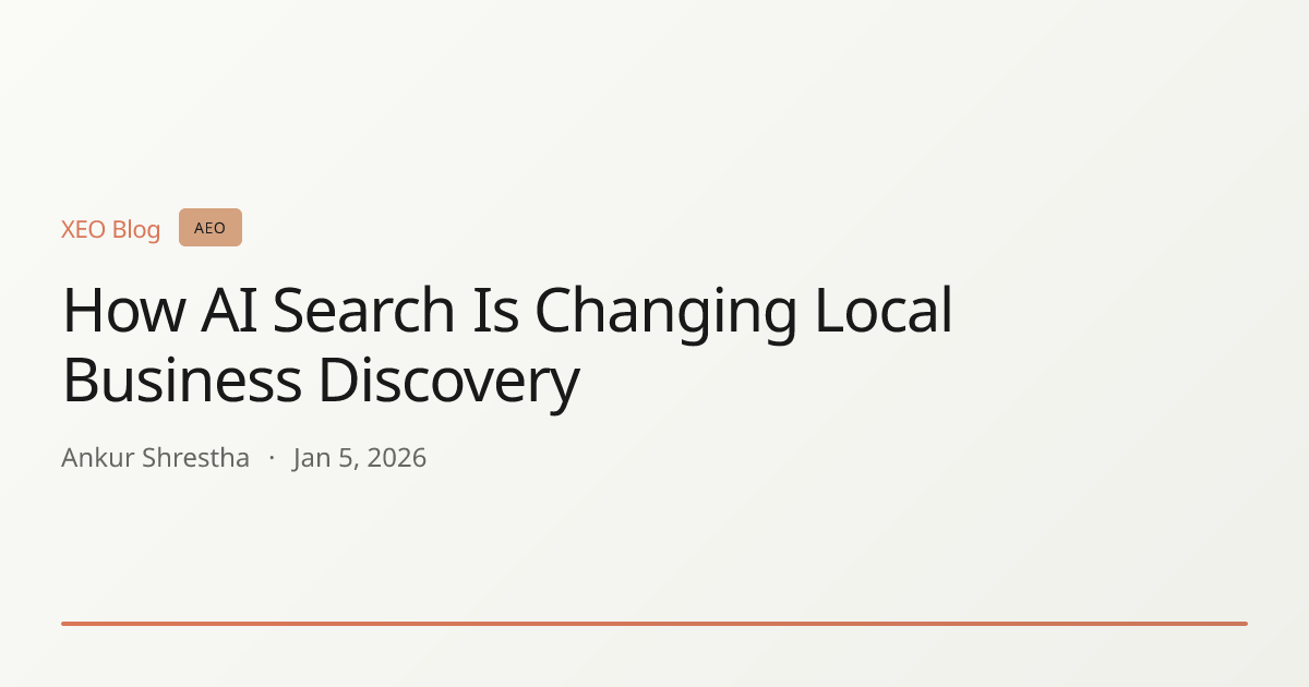 How AI Search Is Changing Local Business Discovery