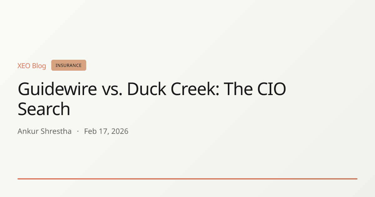 Guidewire vs. Duck Creek: The CIO Search