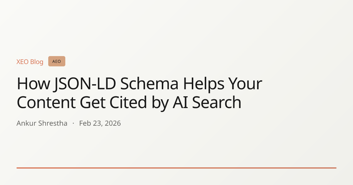 How JSON-LD Schema Helps Your Content Get Cited by AI Search